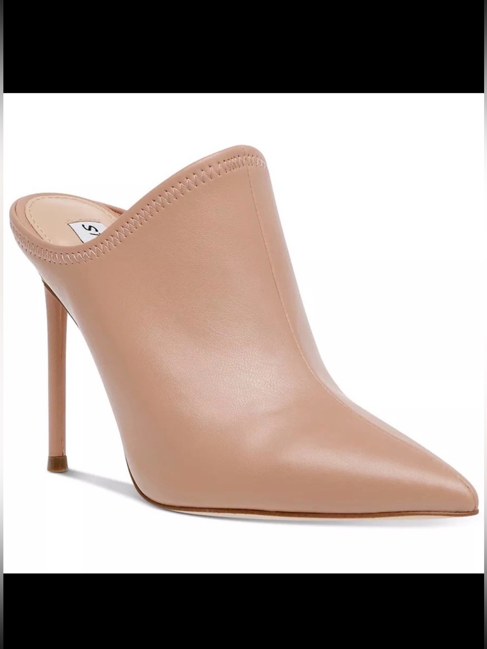 Steve Madden Women's Nude Pointed-Toe Mules